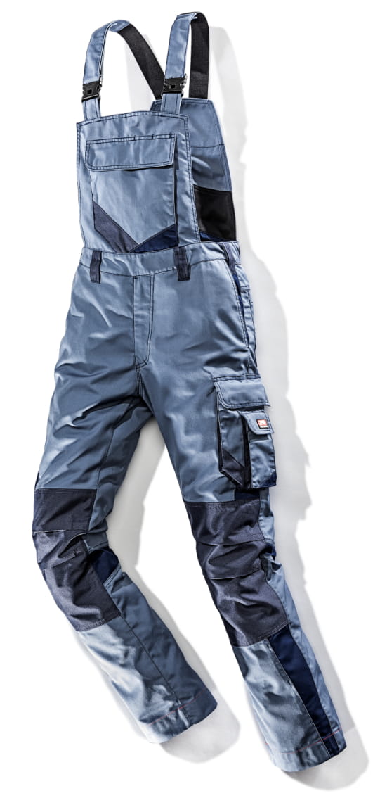 Bullstar Arbeitshose Latzhose worxtar Arbeitskleidung taubenblau/marine Gr. 72
